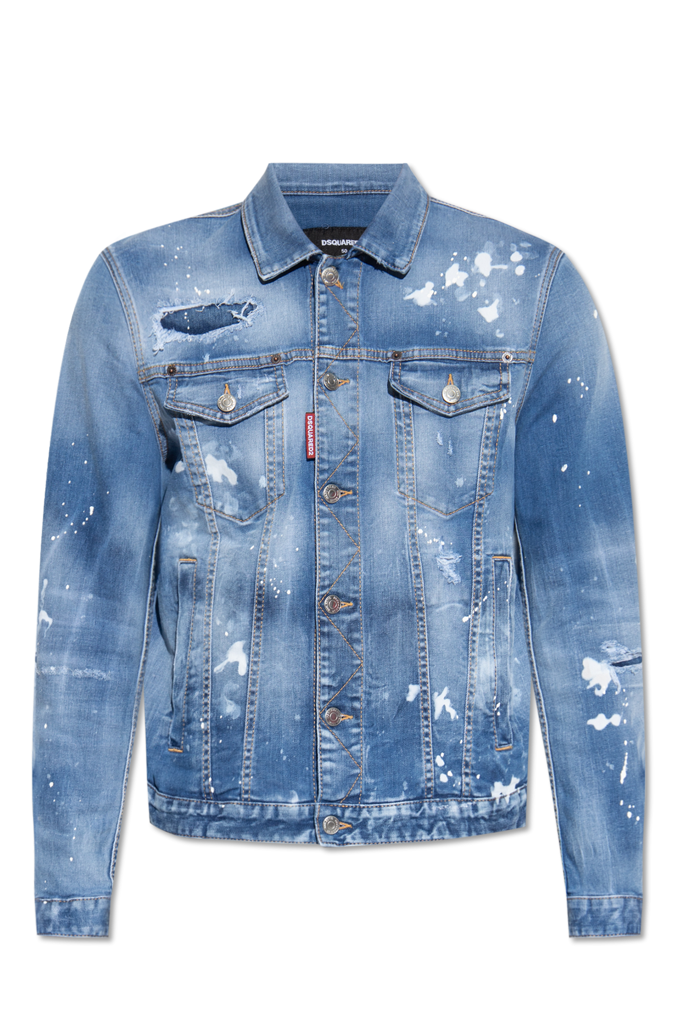 Dsquared denim best sale jacket patches